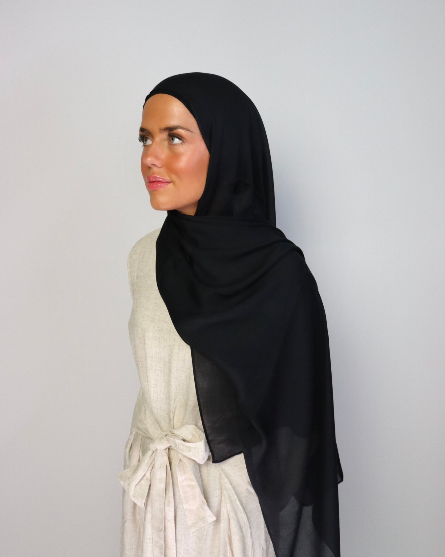 Modal hijab - Black