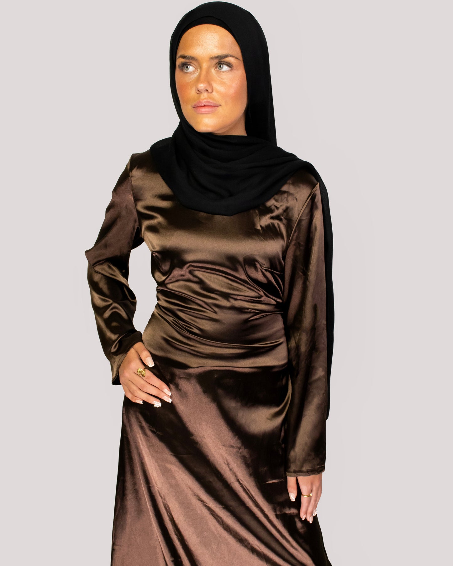 Liya Dress - Brown