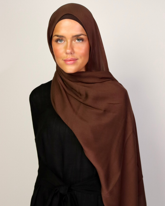 Modal hijab - Coffee