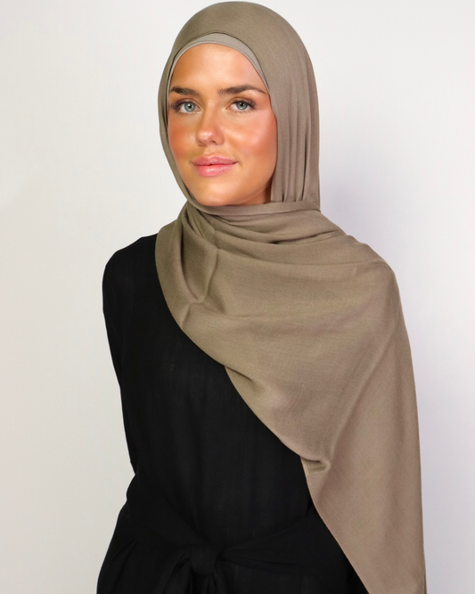 Modal hijab - Taupe
