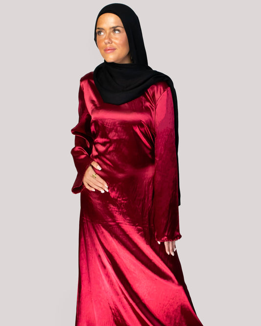 Liya Dress - Dark Red