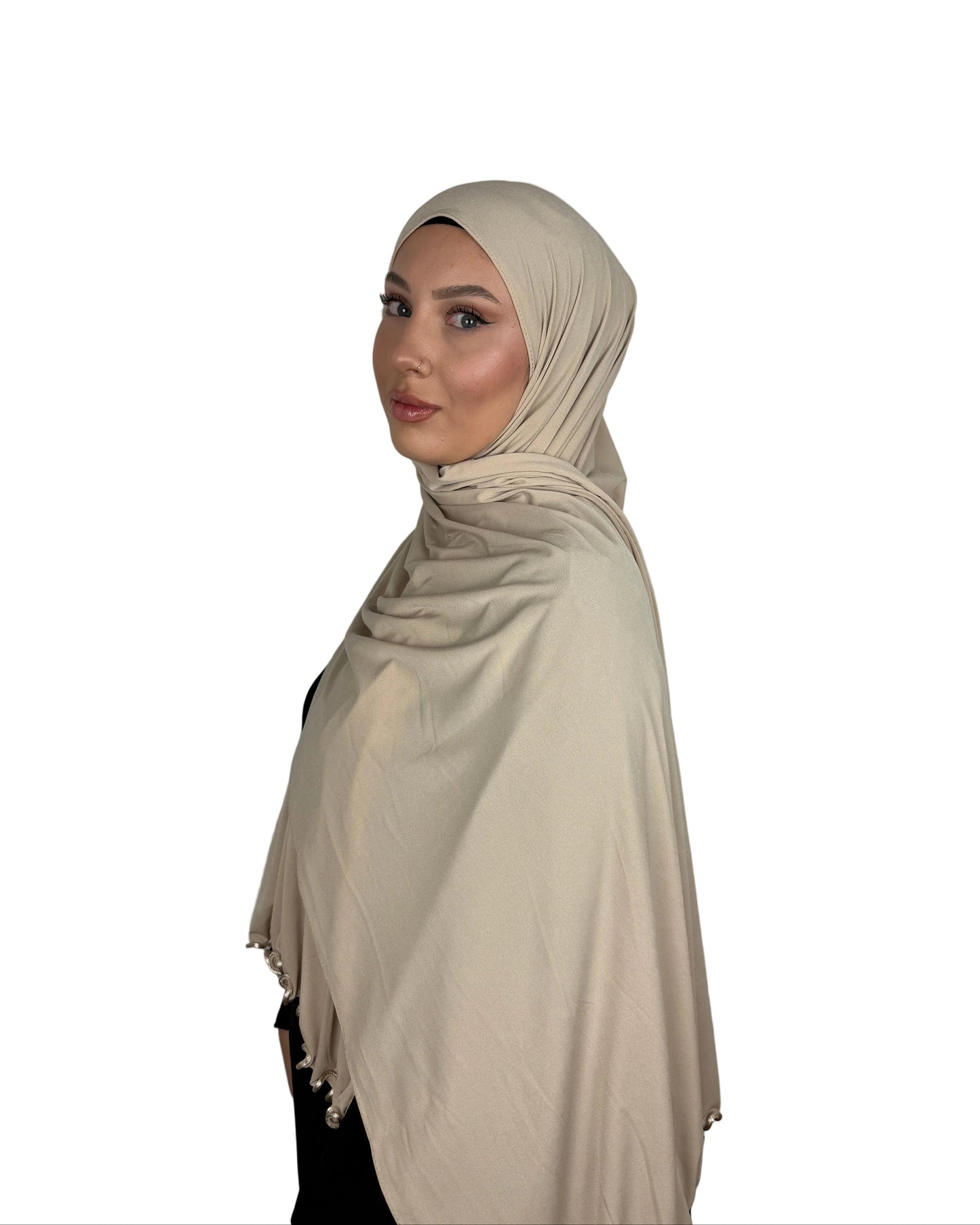 Premium with pearls - Beige
