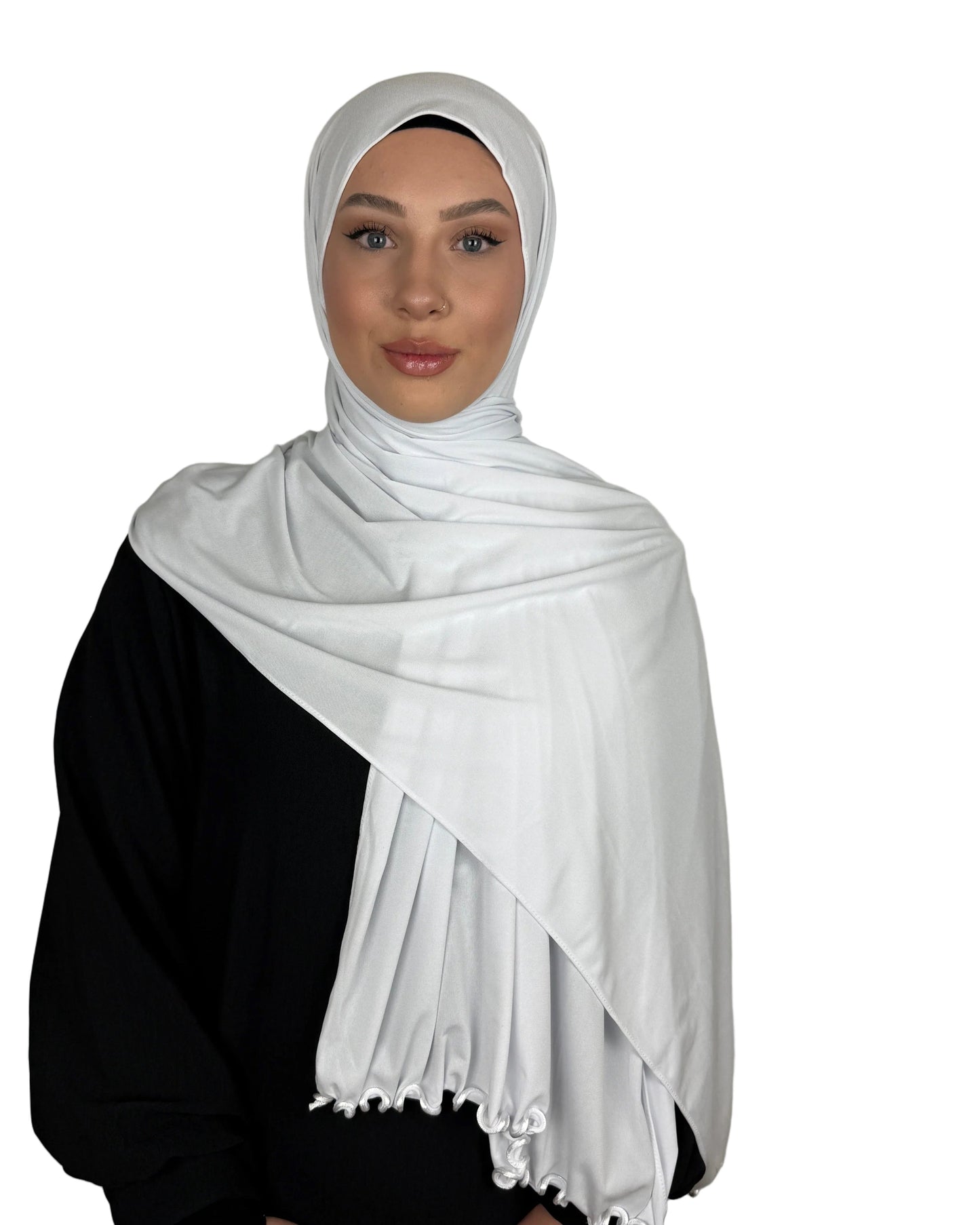 Premium with pearls - White
