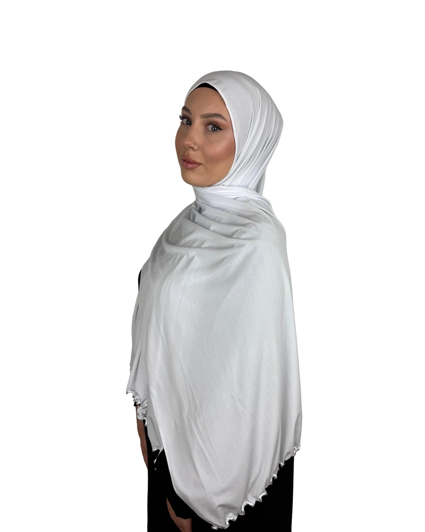 Premium with pearls - White
